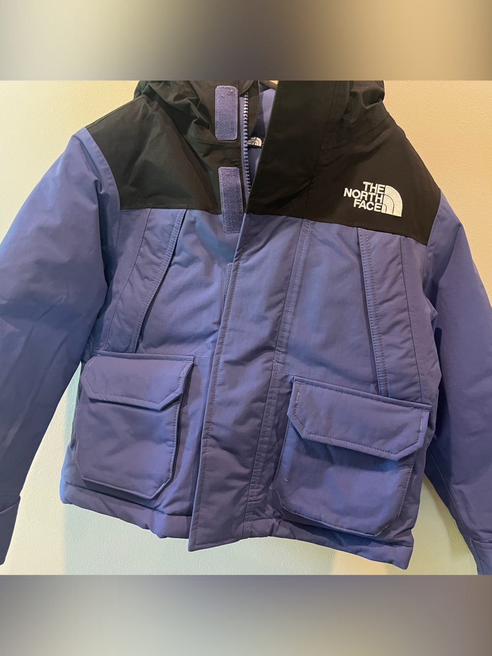 The North Face Kids Lavender and Black Puffer Jacket